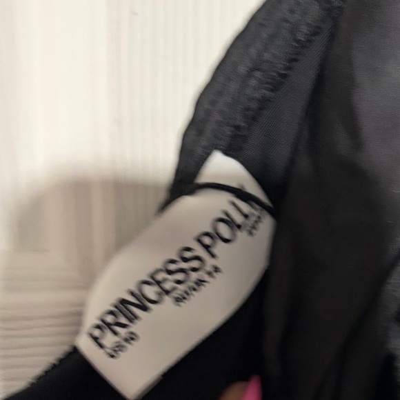 NWT princess Polly Rava Off The Shoulder Maxi Dress Black - Picture 4 of 5